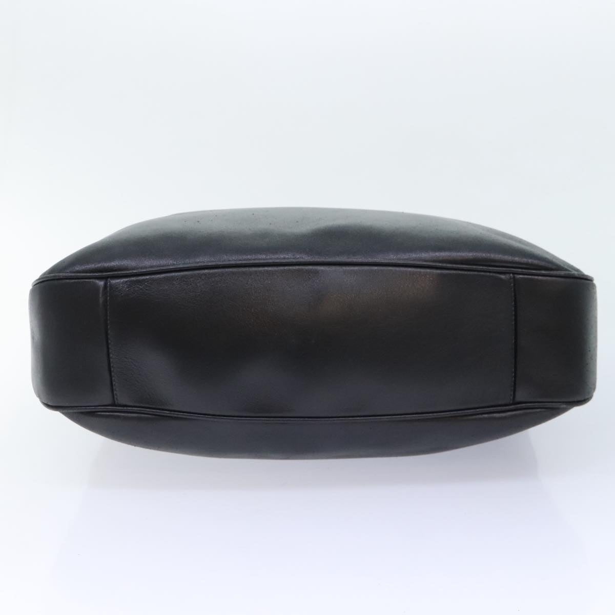 GUCCI Bamboo Hand Bag Leather Black Gold - 9