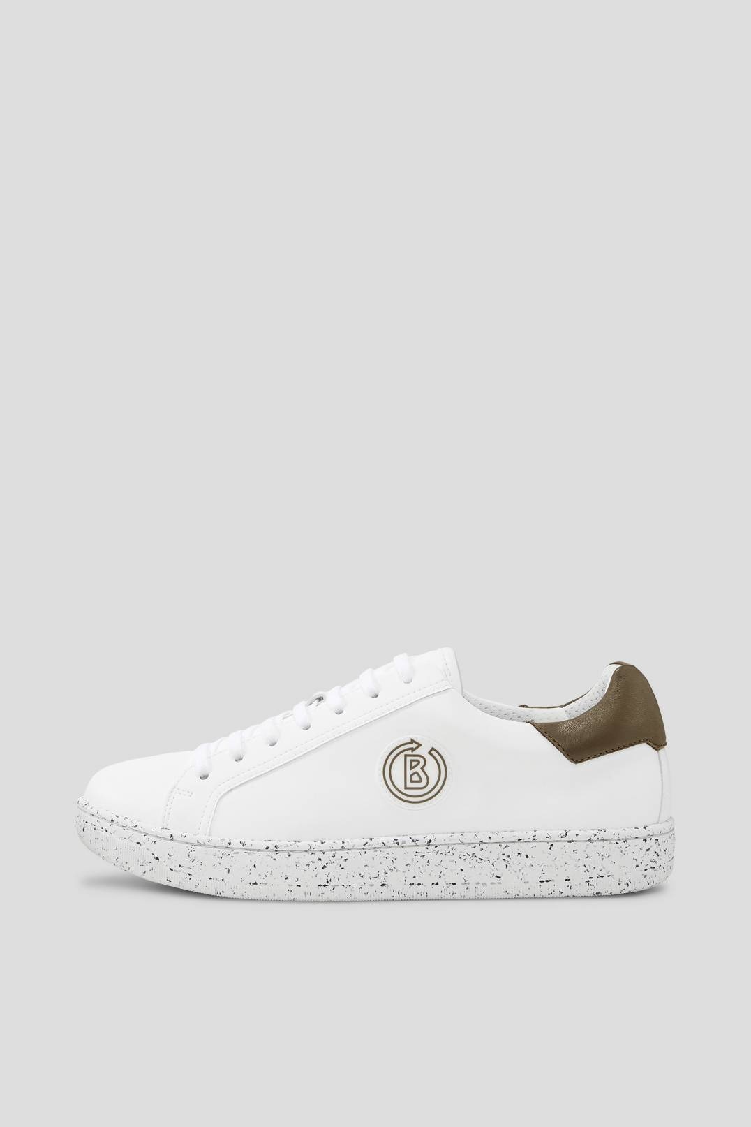 MALMÖ SUSTAINABLE SNEAKERS IN WHITE/OLIVE GREEN - 1