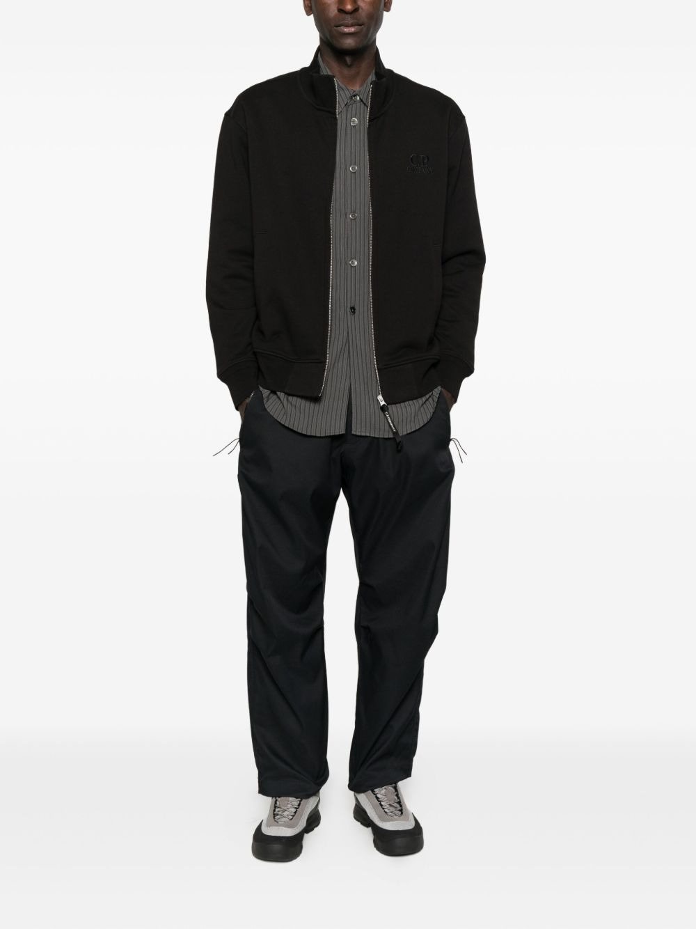 zip-up logo sweatshirt - 2