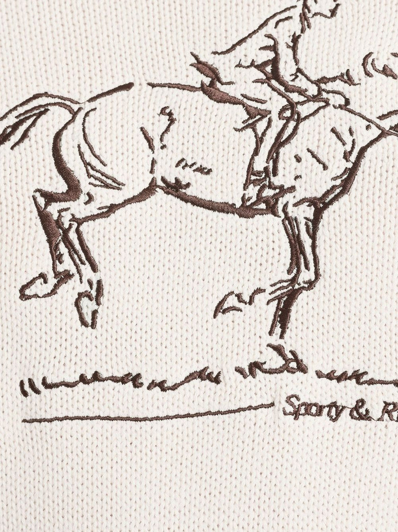 equestrian graphic crew-neck sweater 4