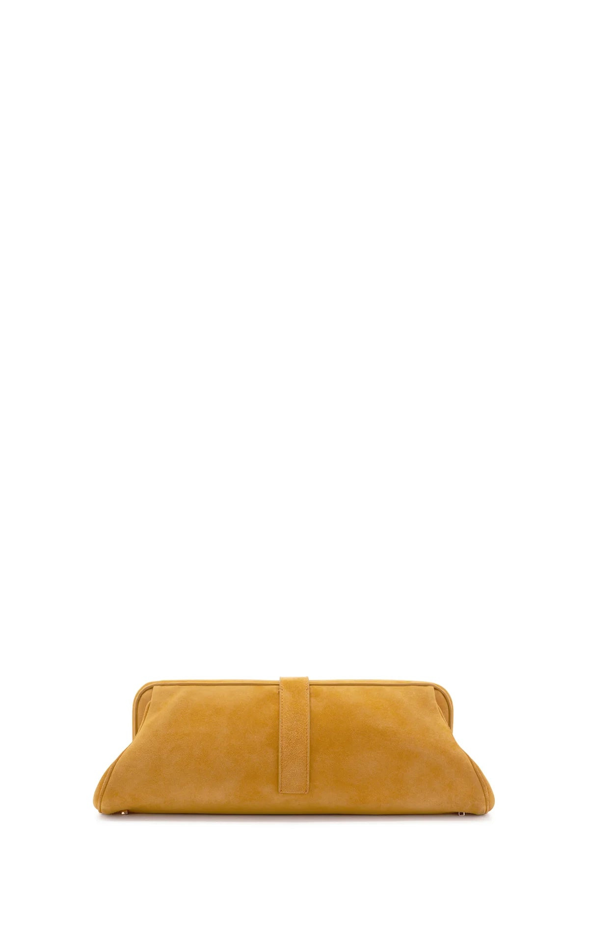 Paola Clutch in Golden Birch Suede - 5