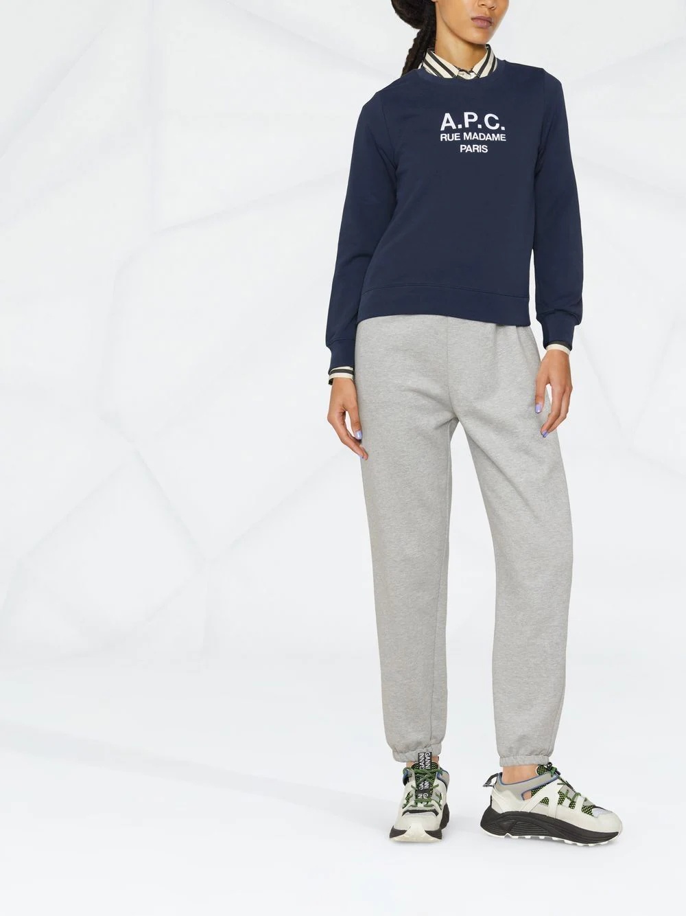 Tina logo-embroidered cotton sweatshirt - 2