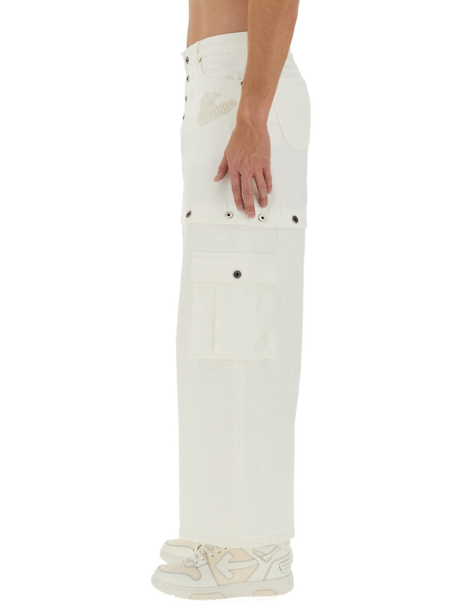 Off-White Men 90'S Super Baggy Jeans - 4
