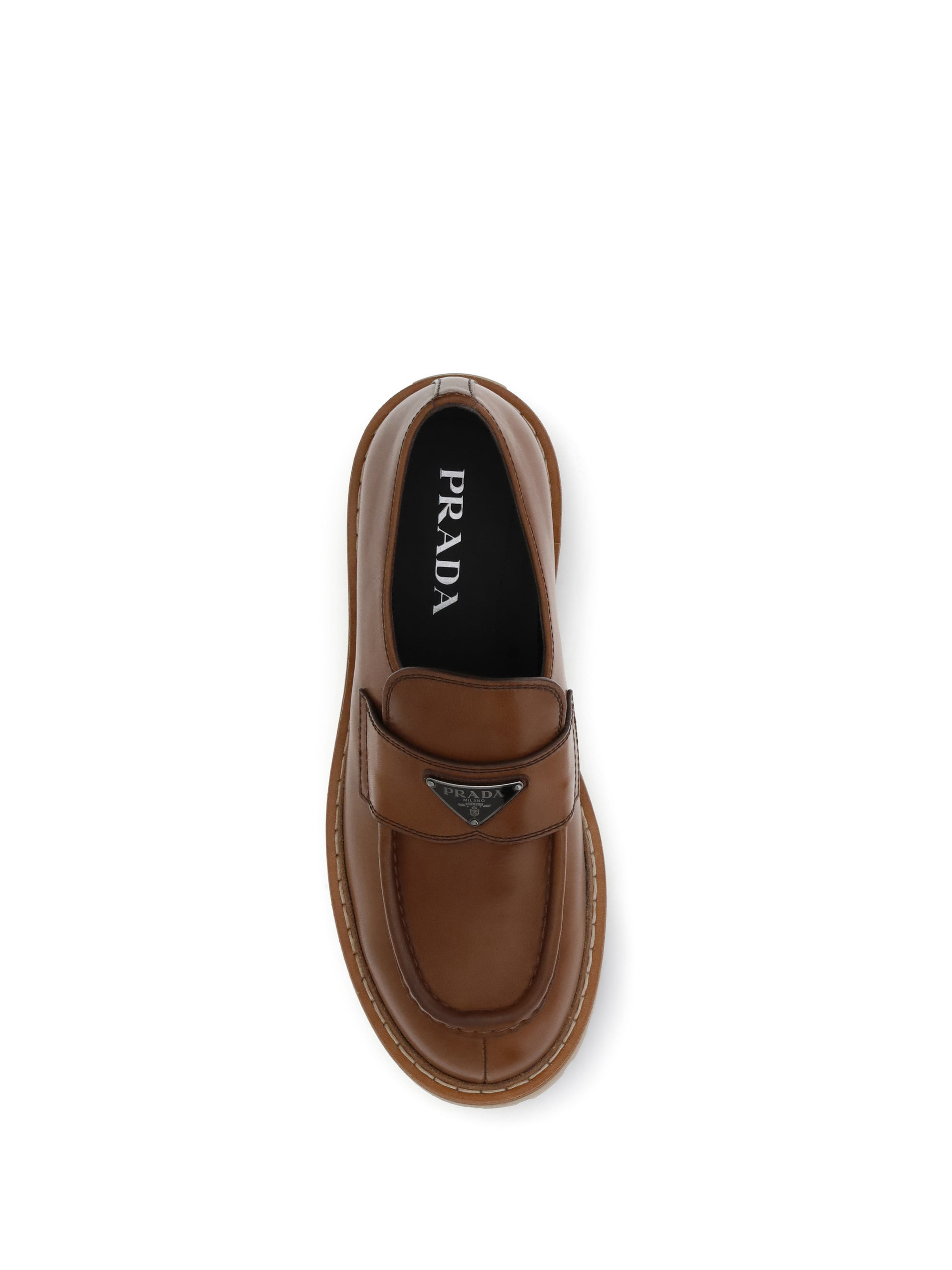 Prada Men Leather Loafers - 4
