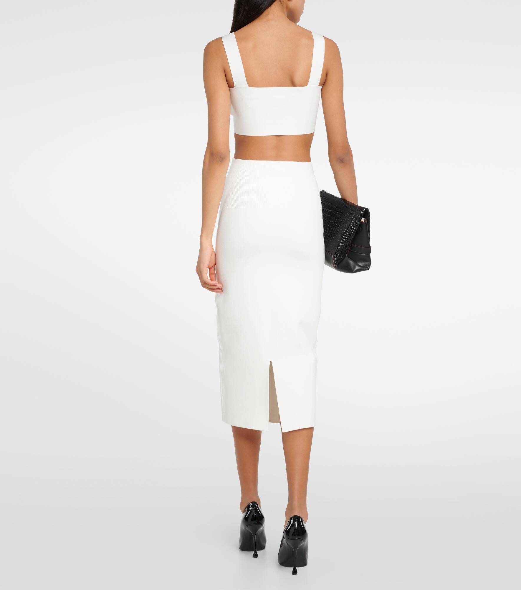 Square-neck cropped top - 3
