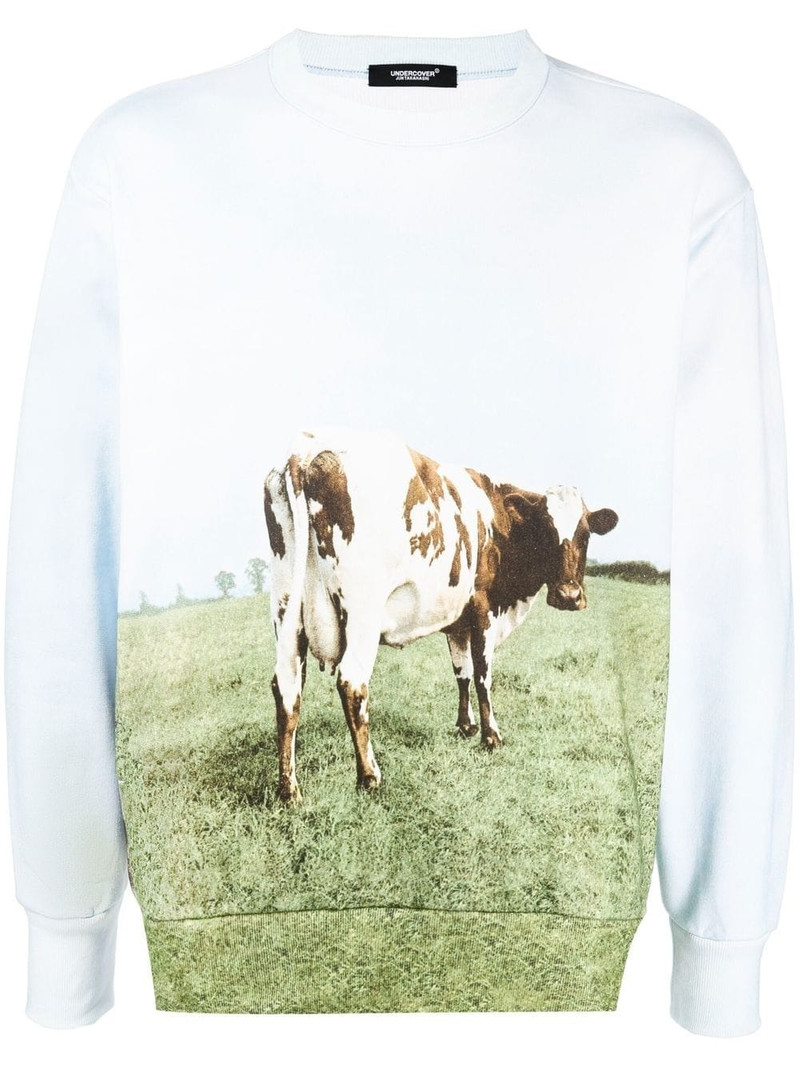 UNDERCOVER + Pink Floyd Printed Cotton-Jersey Sweatshirt outlook