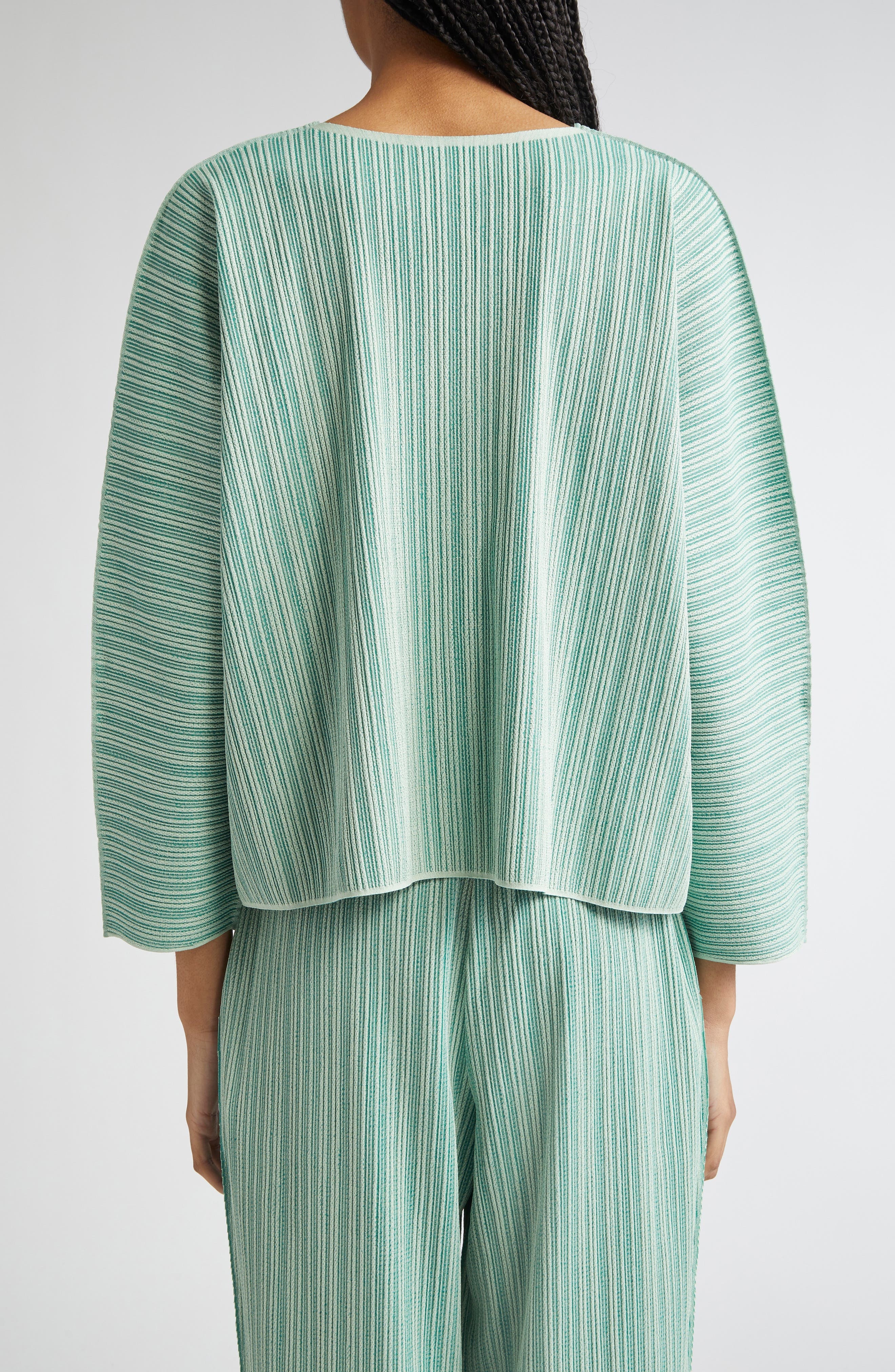 Pleats Please Issey Miyake A-POC Pleated Top in Apple Green at Nordstrom - 3