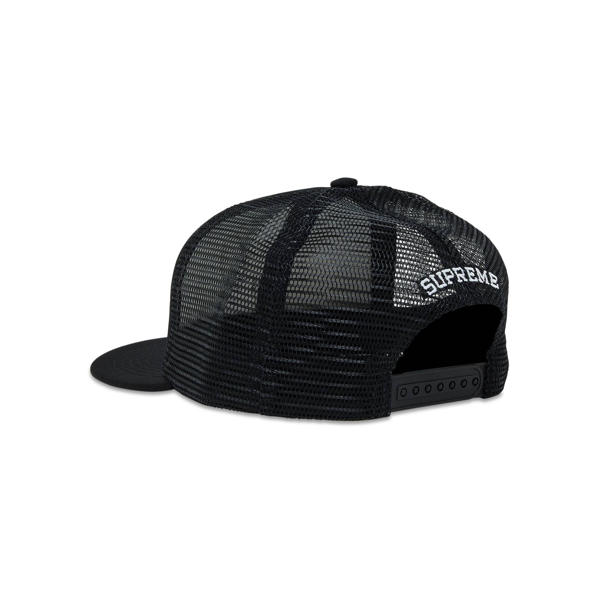 Supreme Pin Up Mesh Back 5-Panel Black 【公式通販】