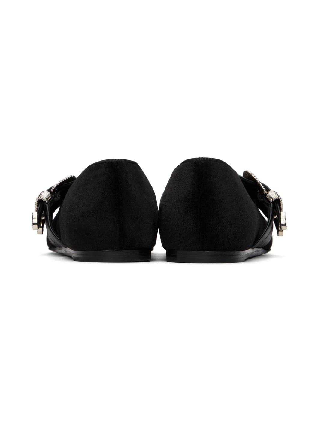 Black Claudia Ballerina Flats - 2