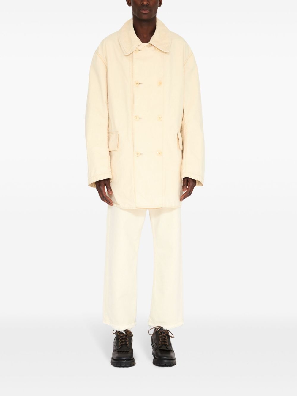 cotton double-breasted jacket - 2