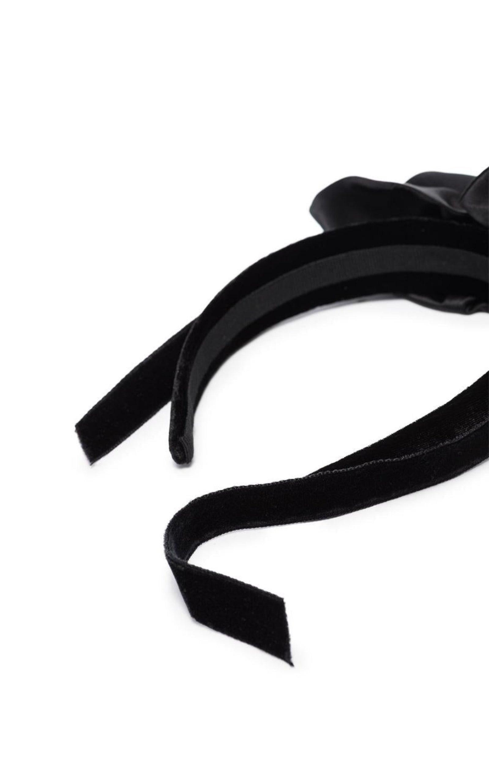 Rose Appliqué Tie Headband - 4