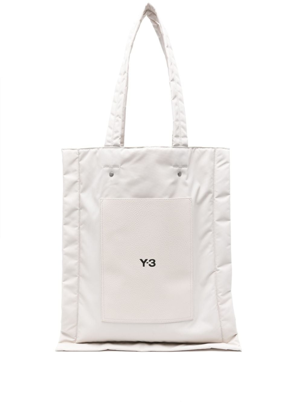 logo-print padded tote bag - 1