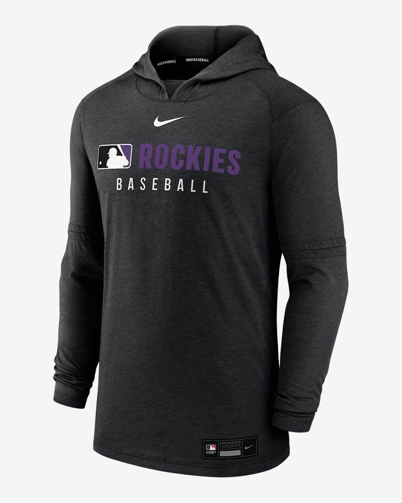Colorado Rockies Authentic Collection Men's Nike Dri-FIT MLB Pullover Hoodie 1