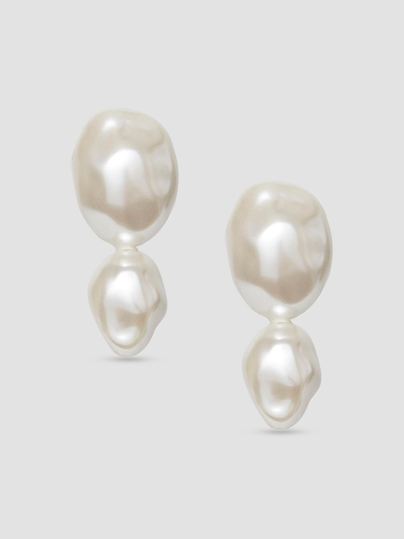 Women's Estate Imitation Pearl Double-Drop Earrings - Pearl 1