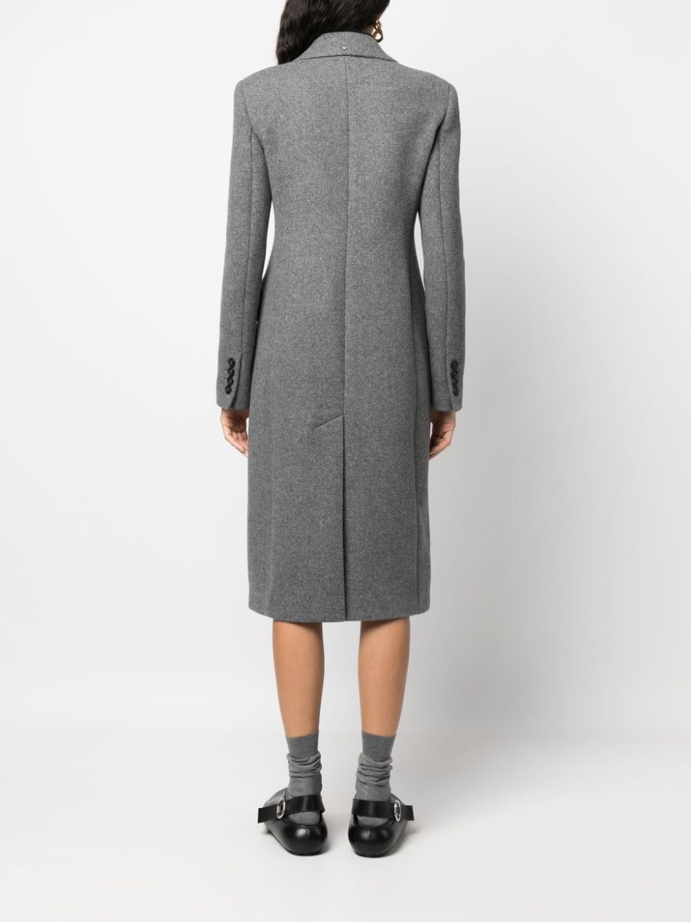 double-breasted wool-cashmere coat - 4