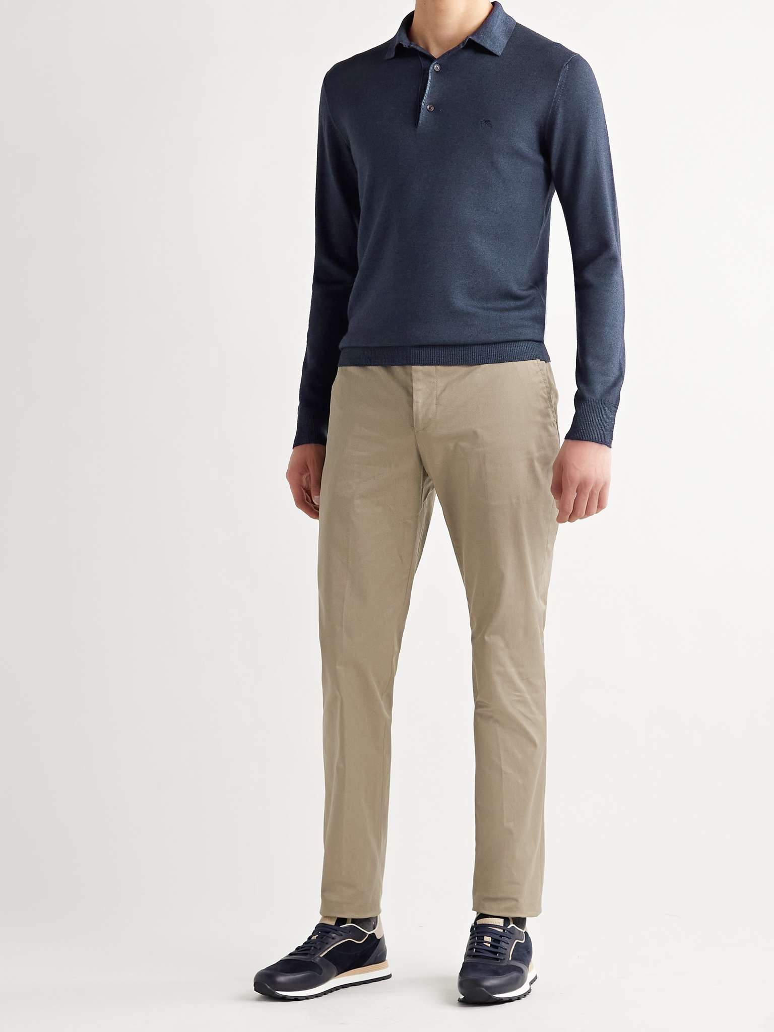 Slim-Fit Stretch-Cotton Twill Chinos - 2