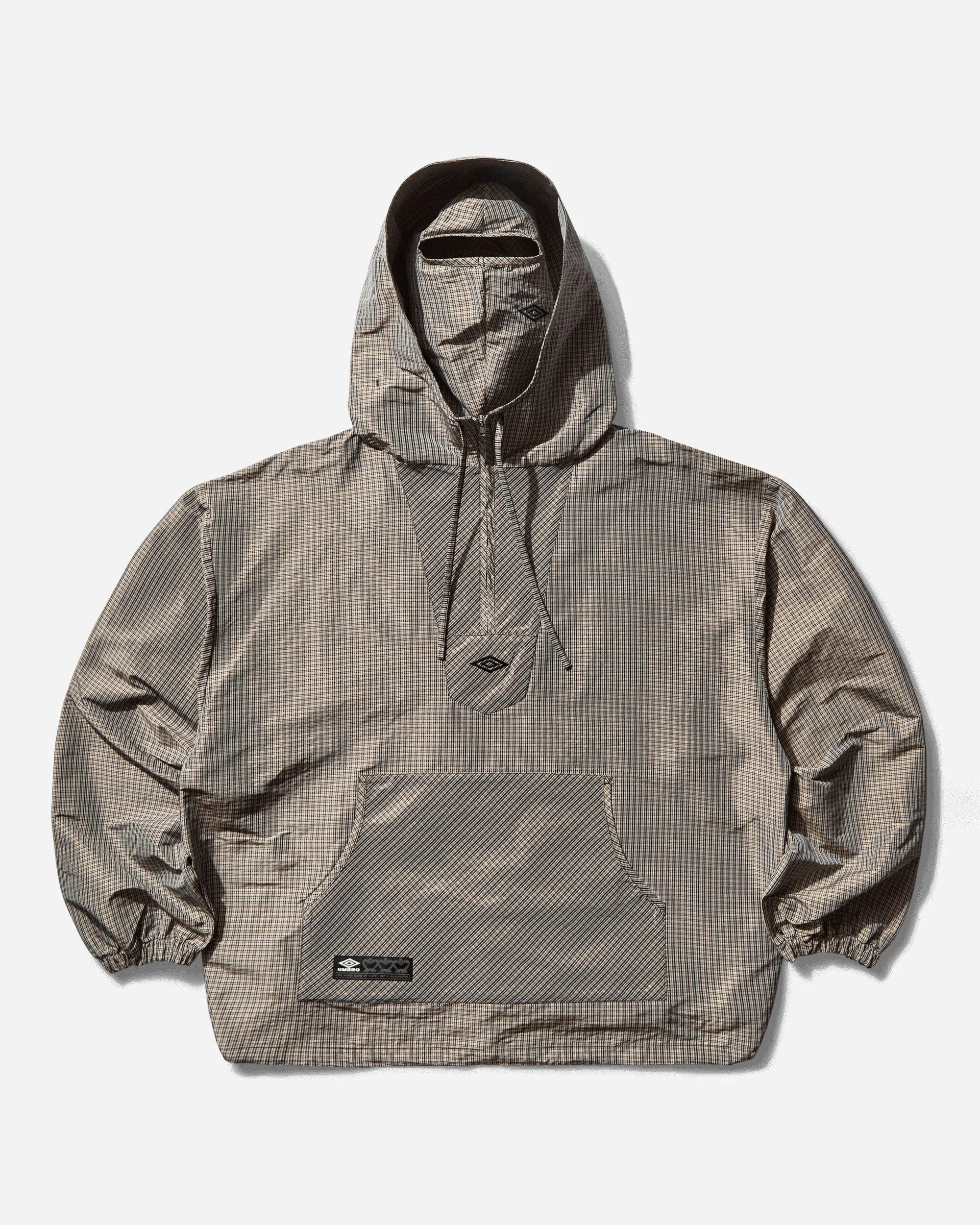 Men's Masked Check Anorak Beige / Black - 1