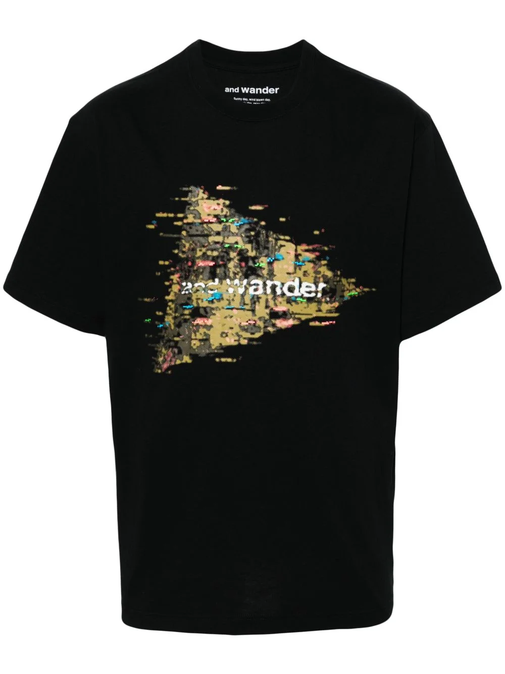 logo-print jersey T-shirt - 1