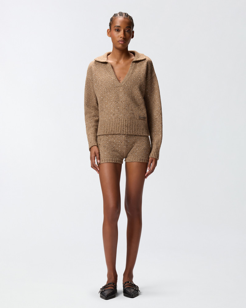 V-NECK SWEATER WITH RHINESTONES 3