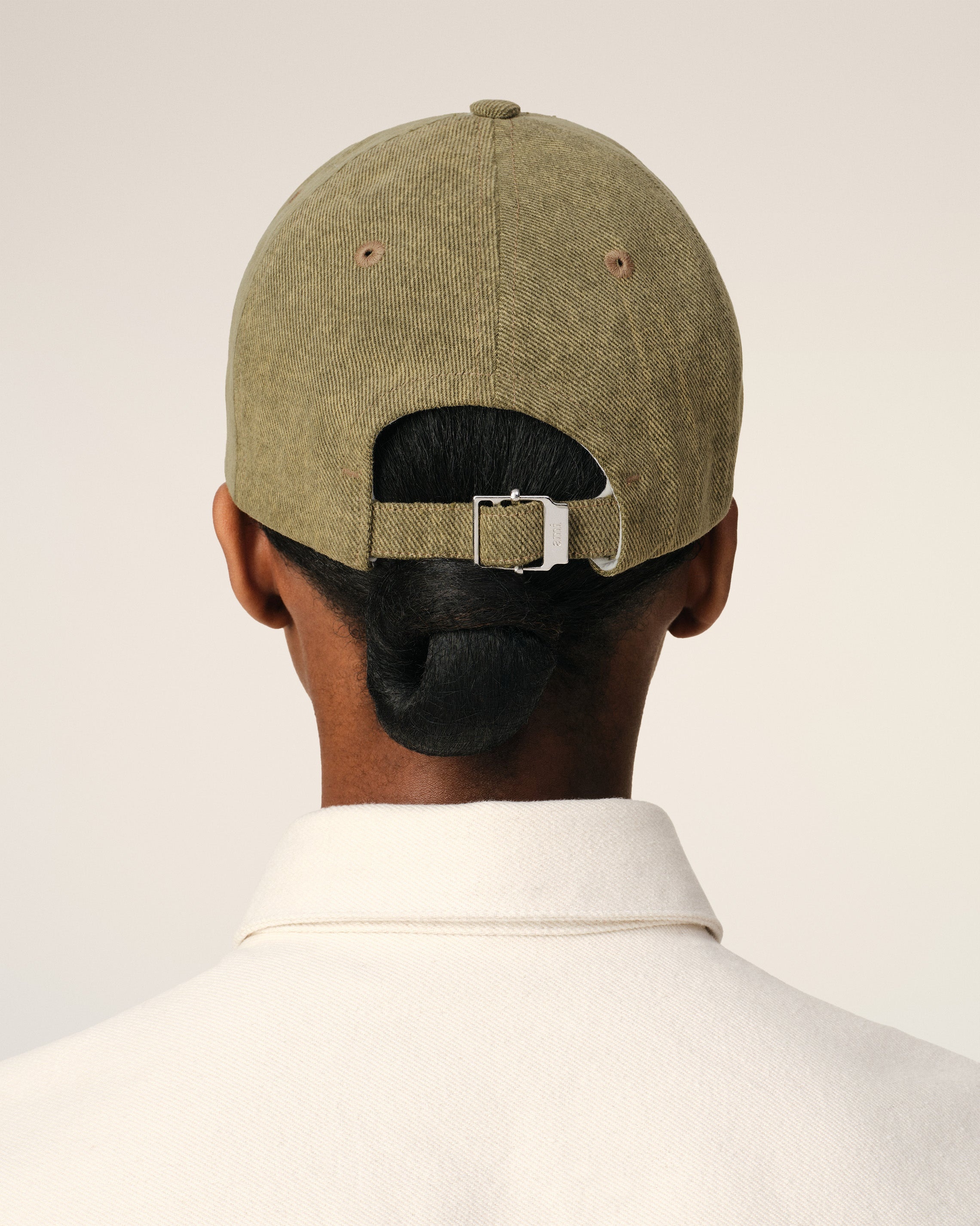 GREEN COTTON AMI DE COEUR EMBROIDERY CAP - 6