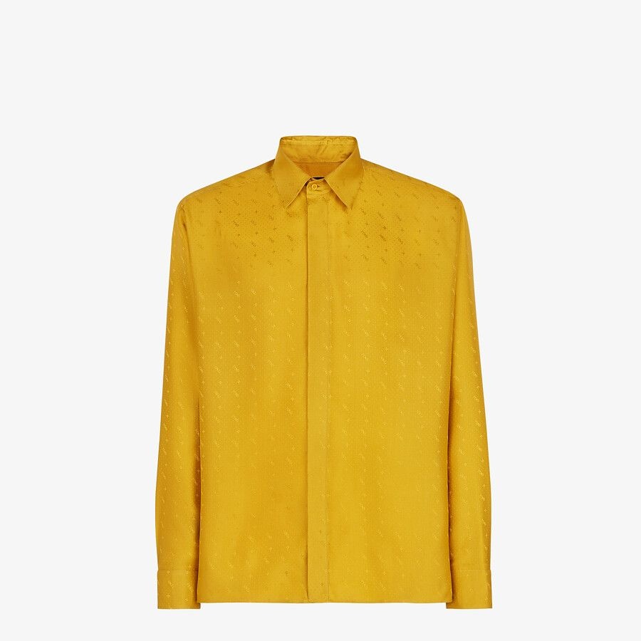 Yellow silk shirt - 1