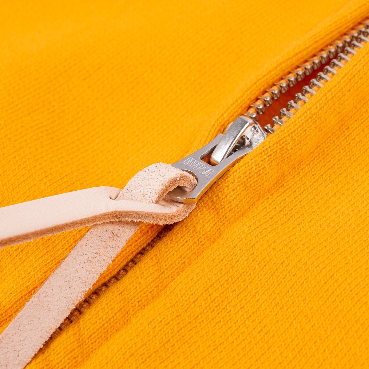 IHSW-63-MUS Printed 14oz Ultra Heavyweight Loopwheel Cotton Zippered Hoodie - Mustard - 8