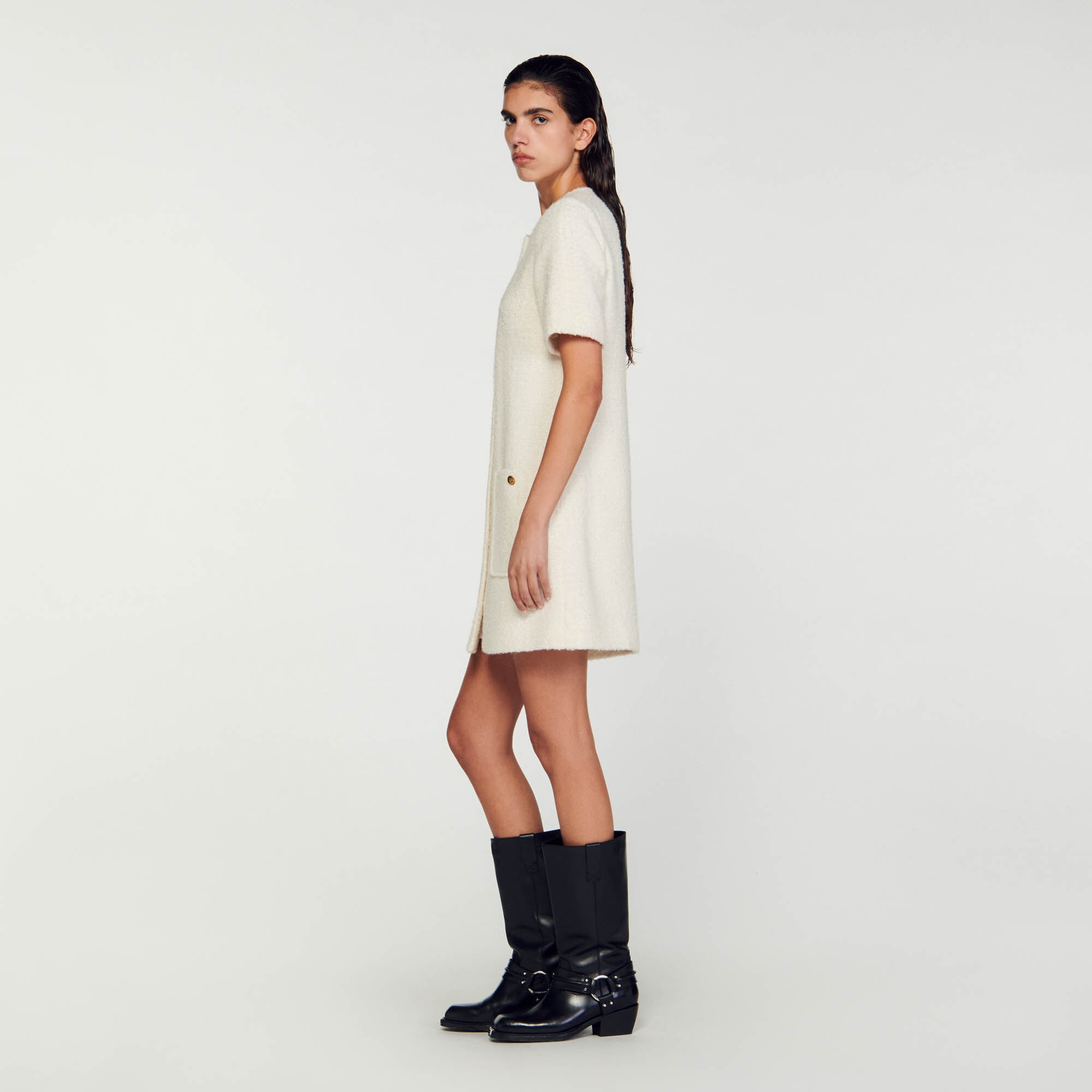 SHORT TWEED DRESS - 7