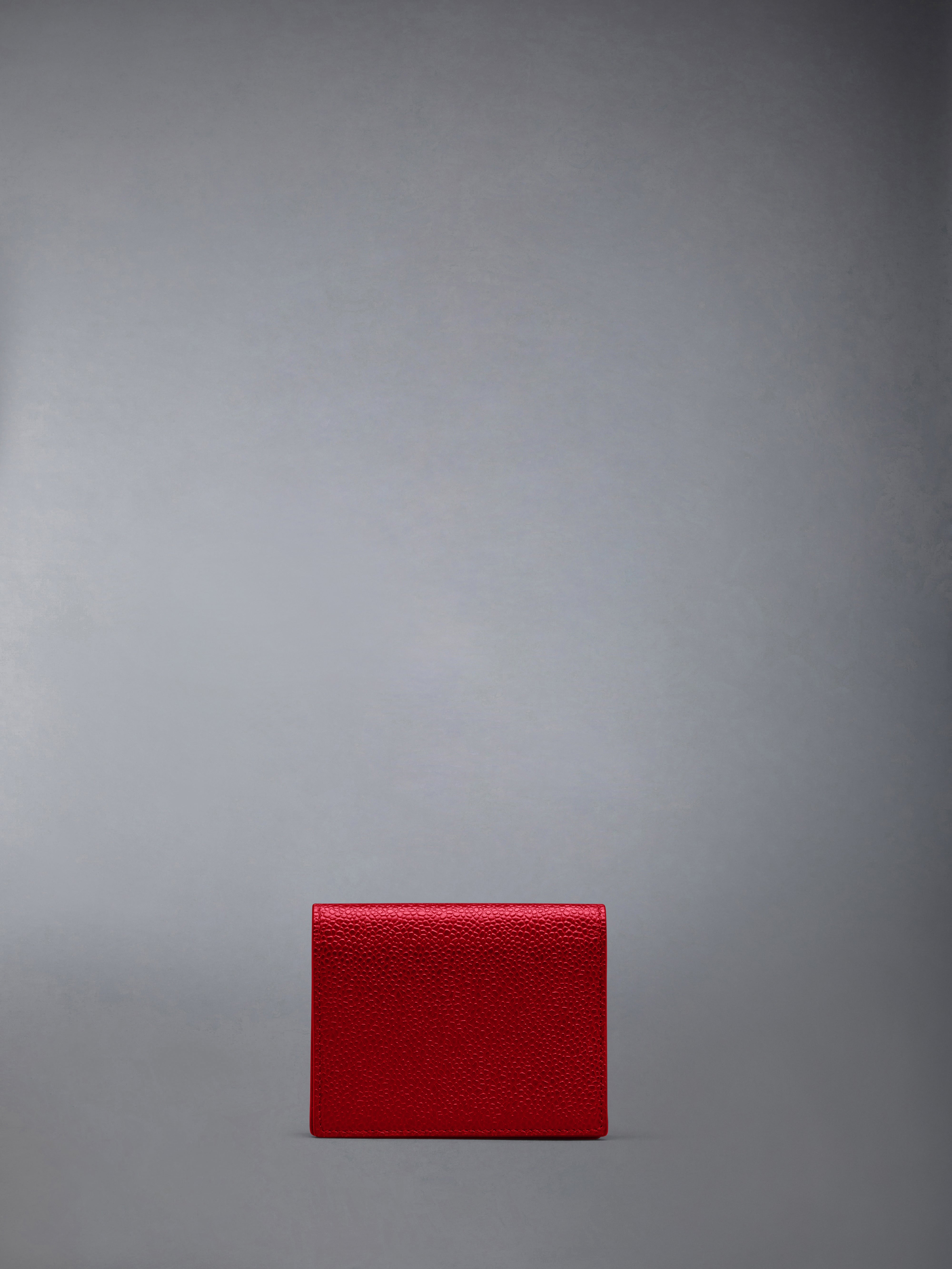PEBBLE GRAIN LEATHER DOUBLE CARD HOLDER - 1