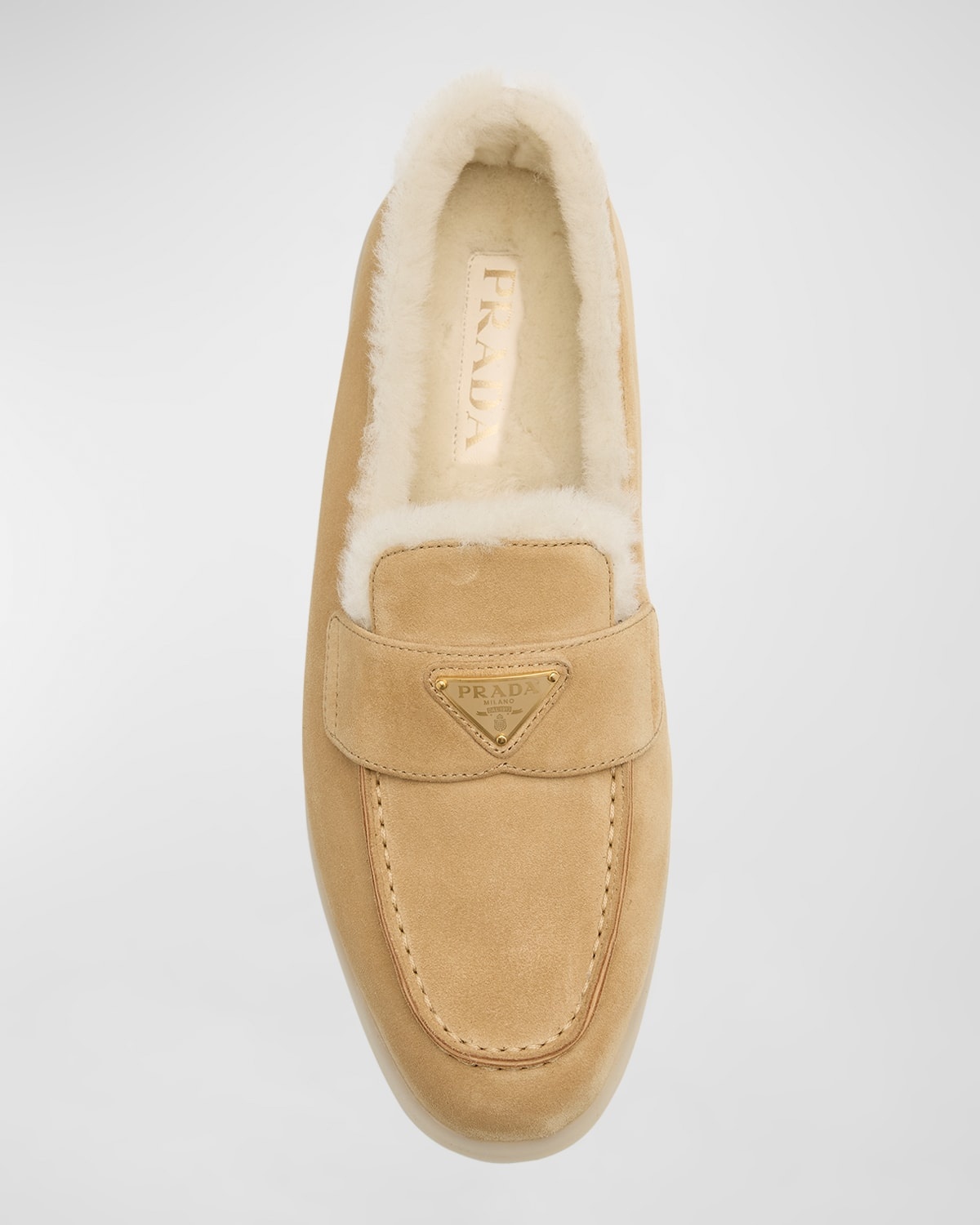 St Tropez Suede Shearling Loafers - 4