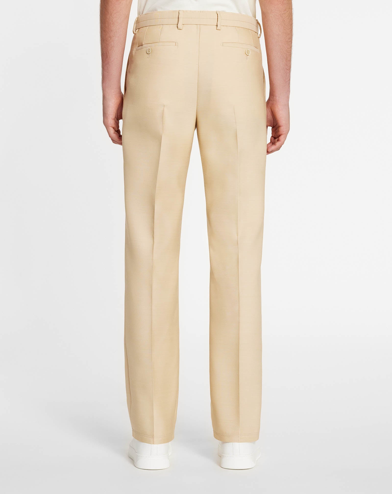 STRAIGHT-LEG PANTS WITH BELT - 4