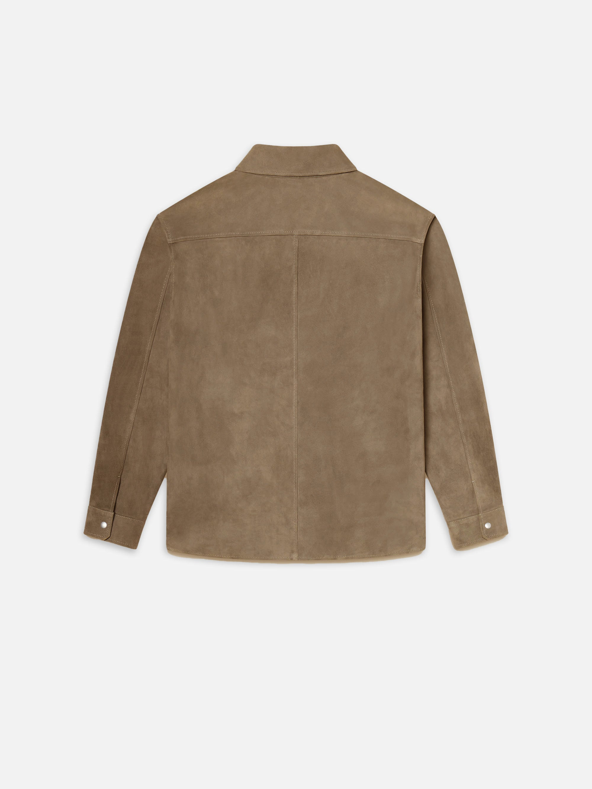 Suede Shirt in Dark Beige - 3
