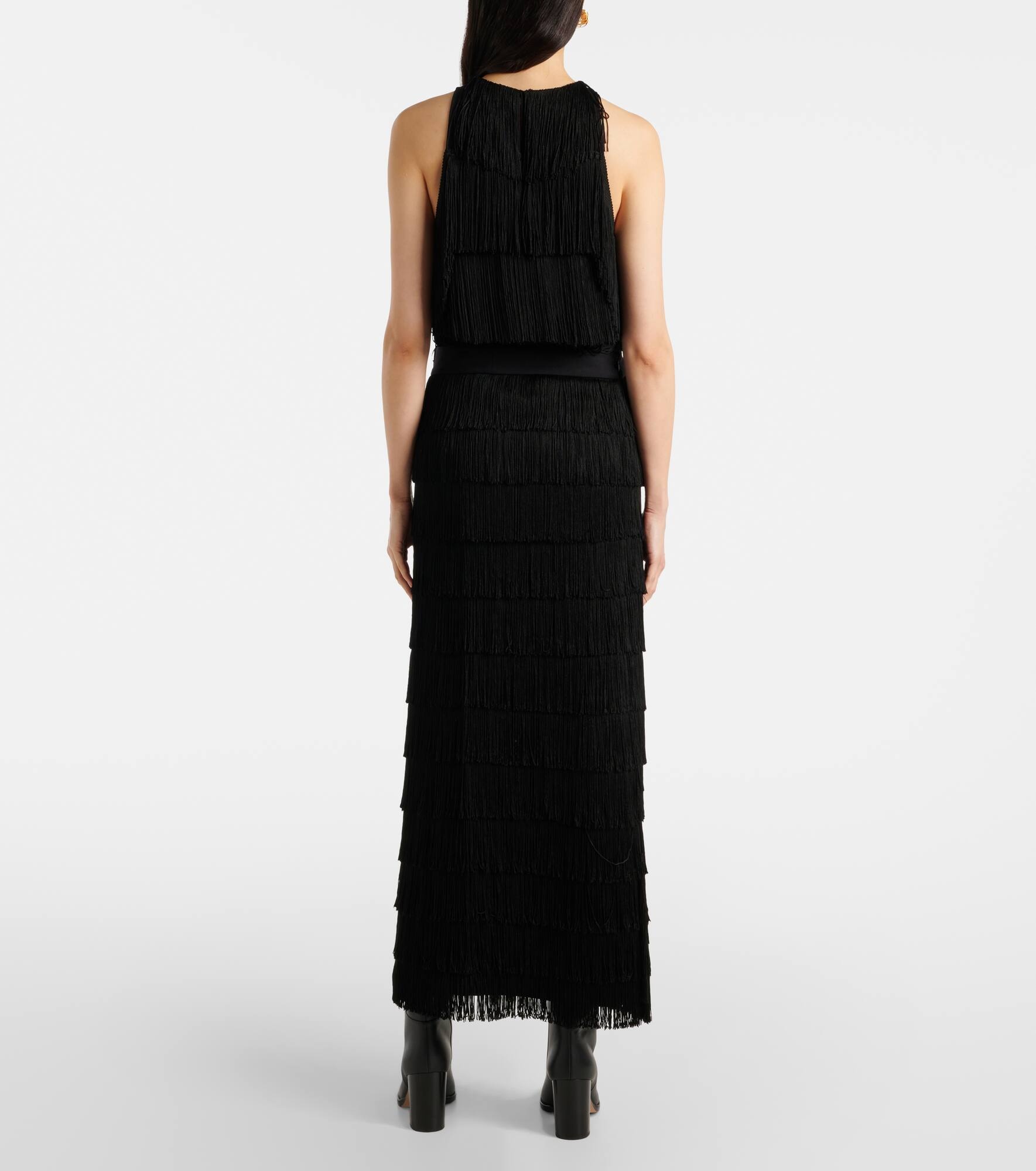 Emotional Essence fringed maxi skirt - 3