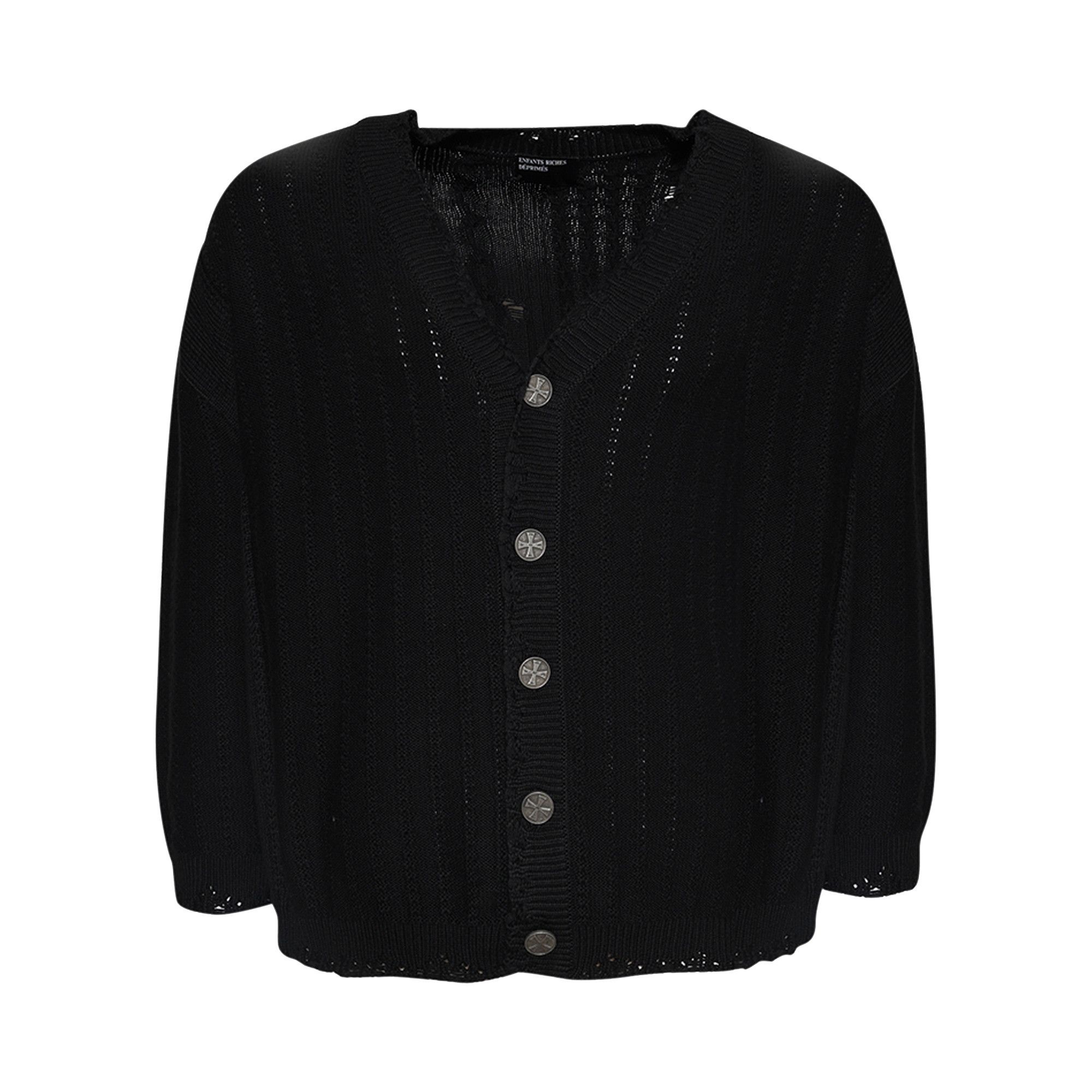 Enfants Riches Déprimés Asymmetrical Cardigan 'Black' - 1