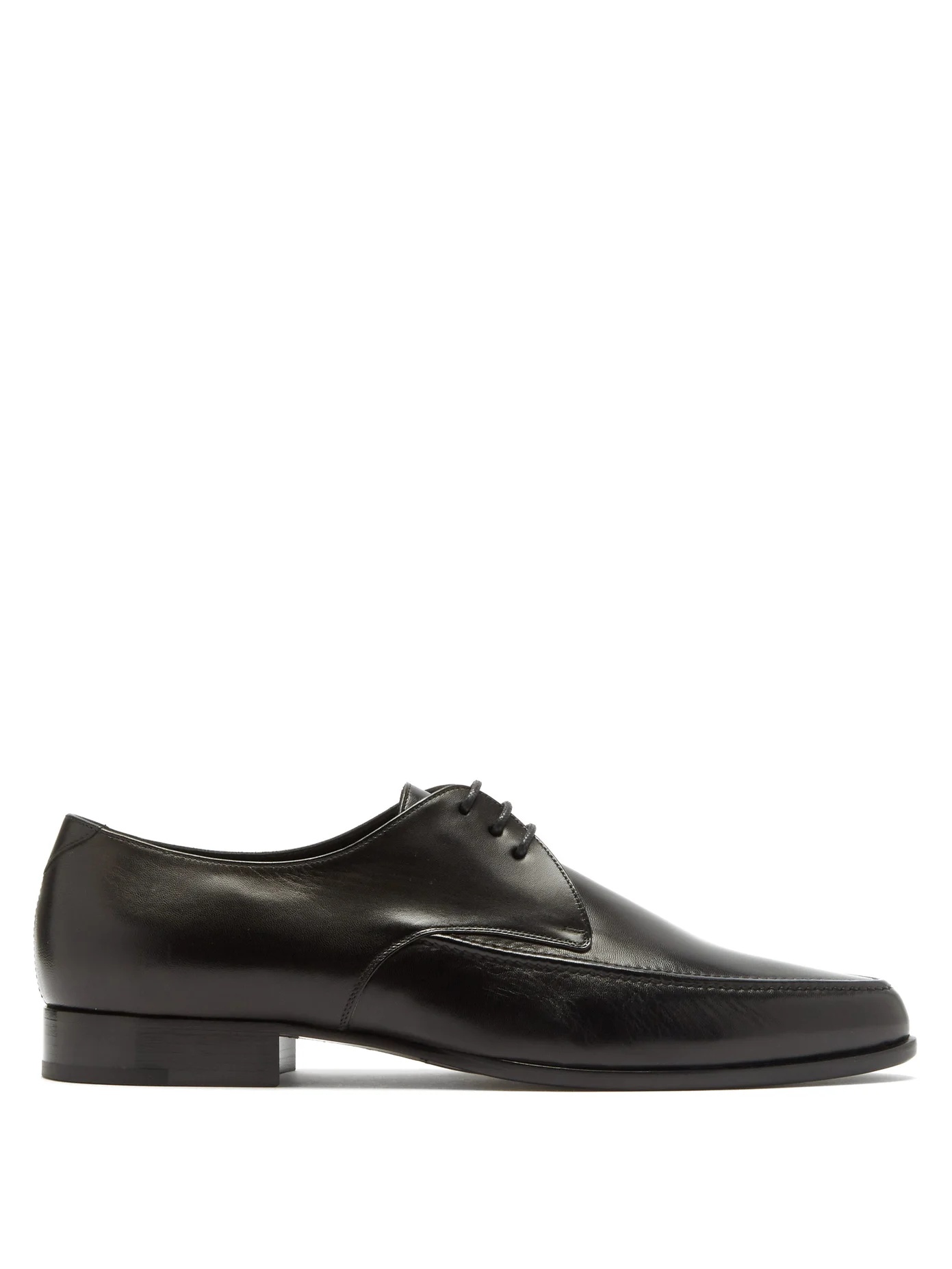 Sinclair point-toe leather brogues - 1