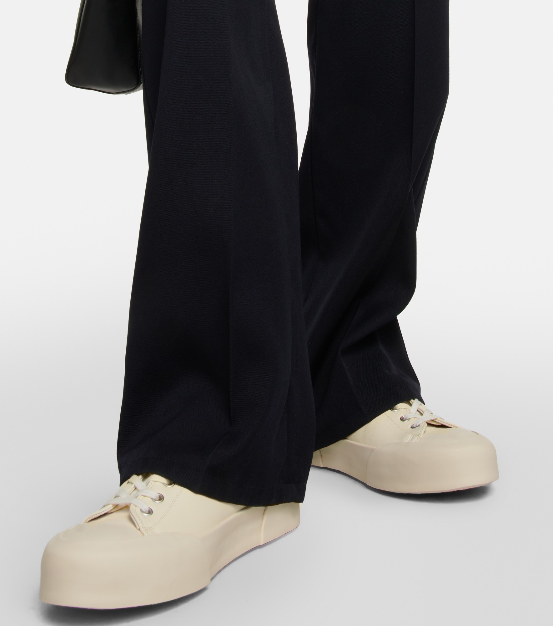 Leather high-top sneakers - 4