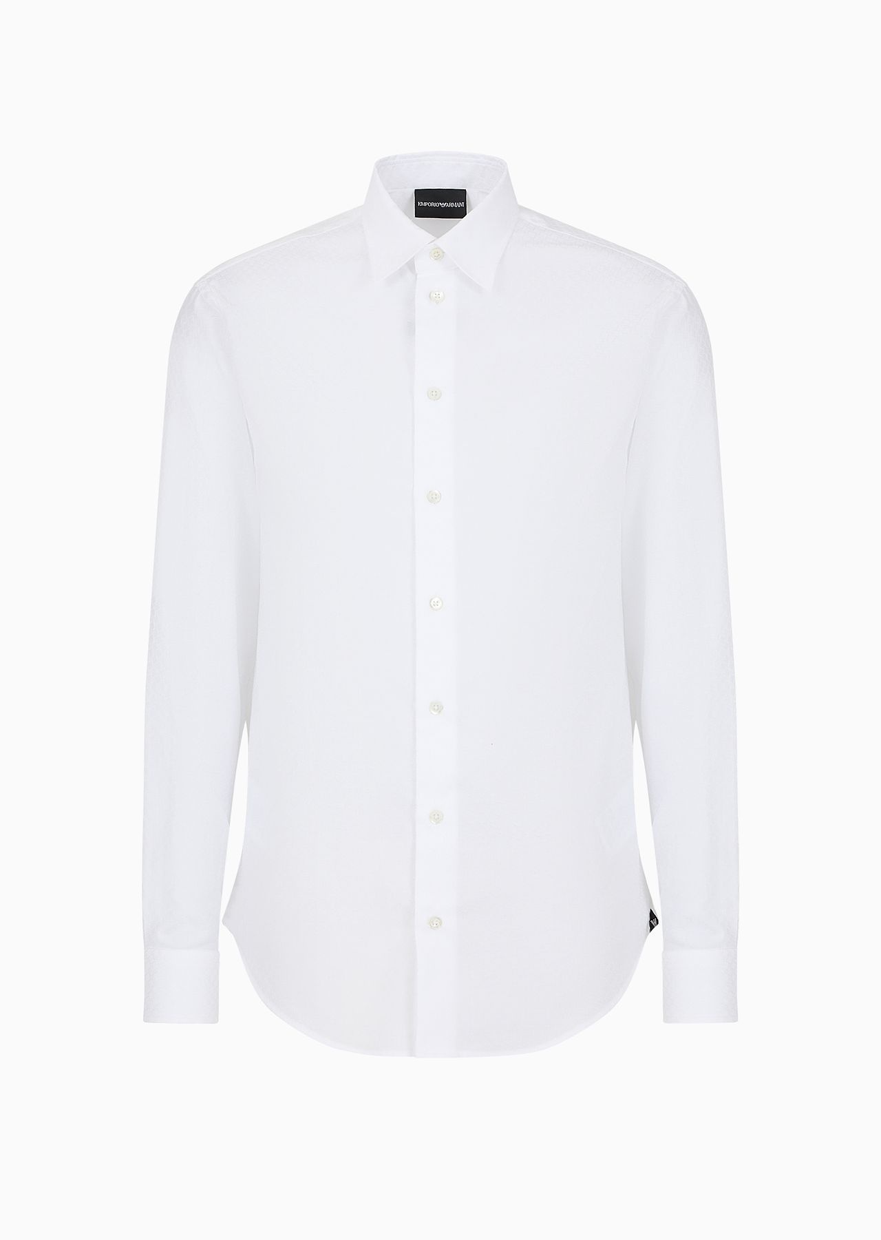 Shiny shirt with jacquard pattern - 1