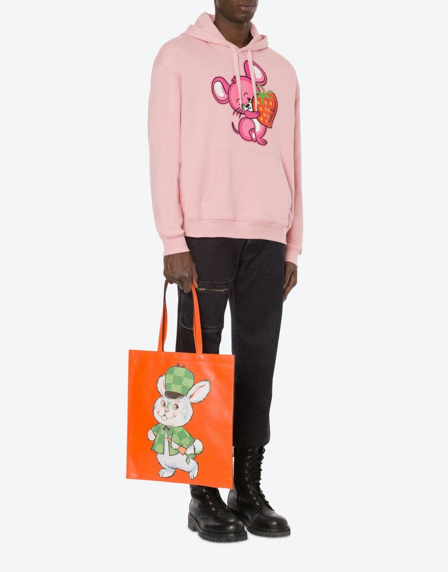 ILLUSTRATED ANIMALS NAPPA SHOPPER - 5
