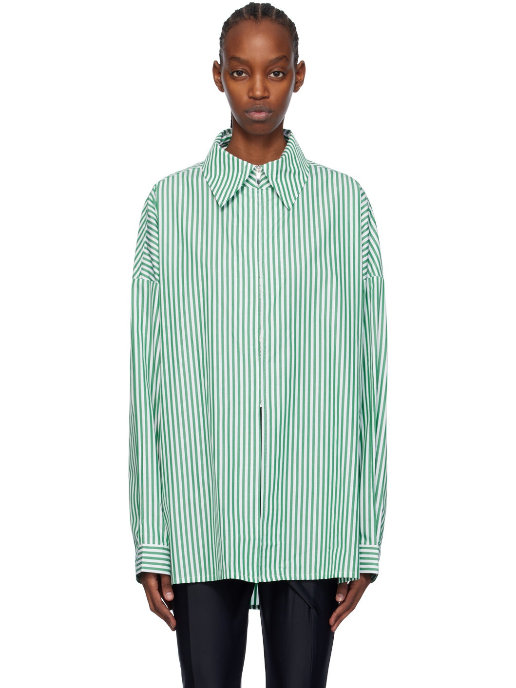 White & Green Cosala Shirt - 1