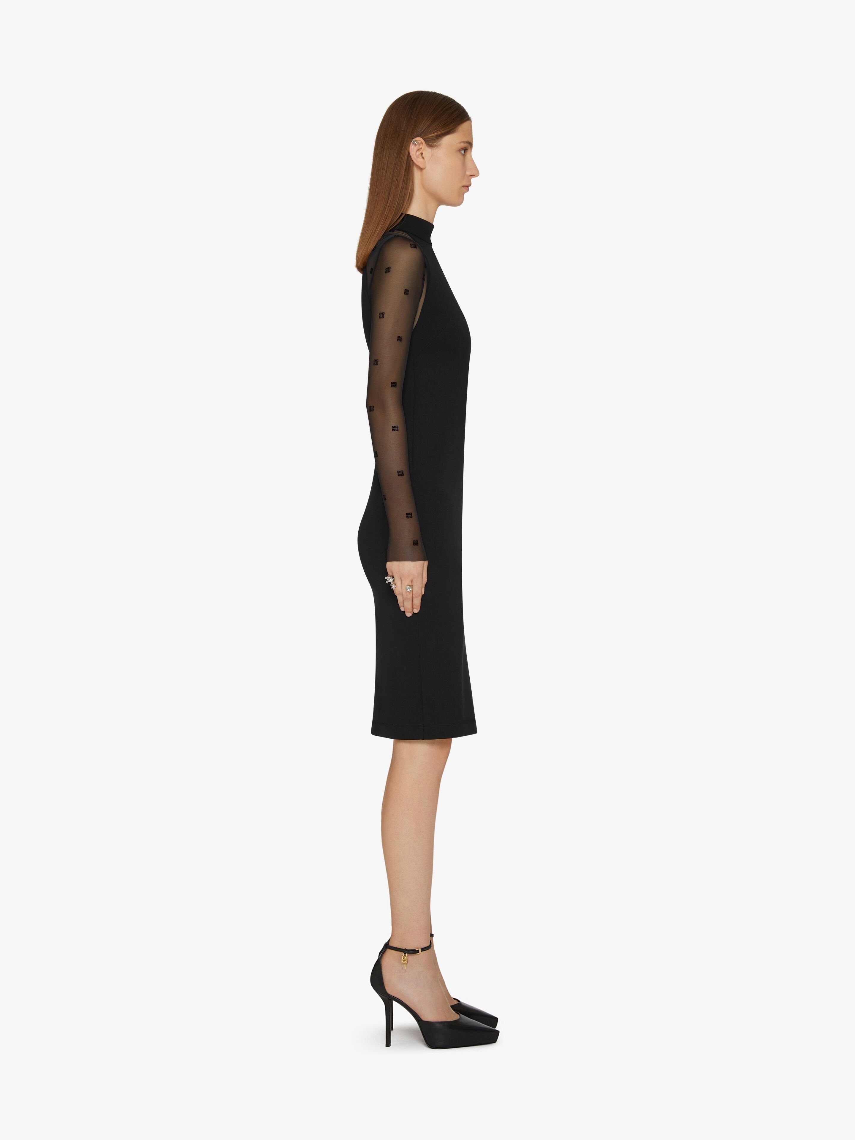 DRESS IN BI-MATERIAL 4G PATTERN - 3