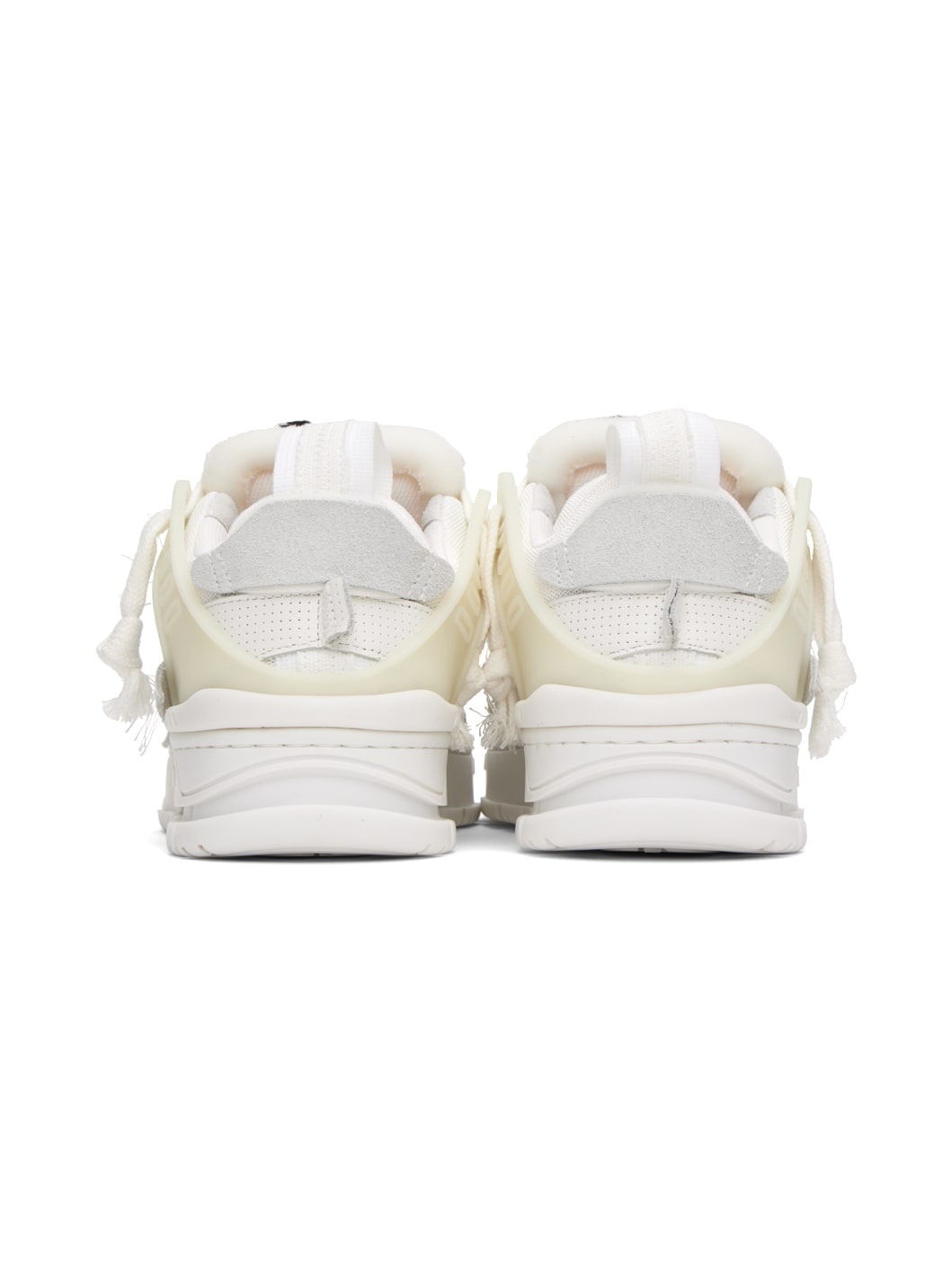 White Area Patchwork Sneakers - 2