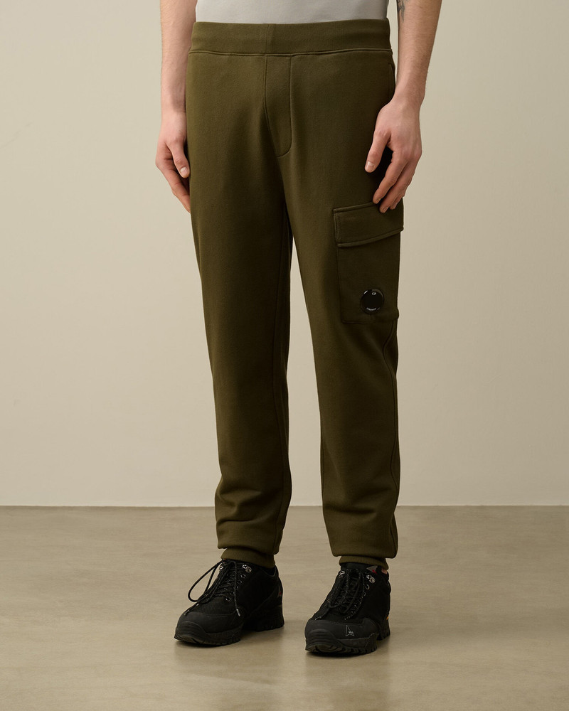 C.P. Company Diagonal Raised Fleece Cargo Sweatpants outlook
