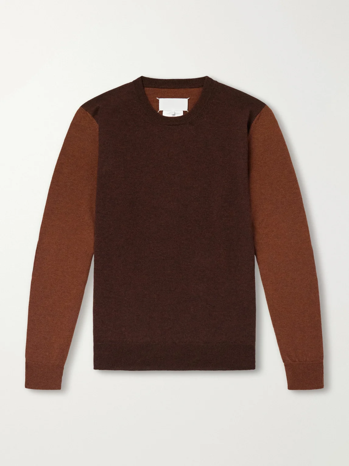Colour-Block Wool Sweater - 1