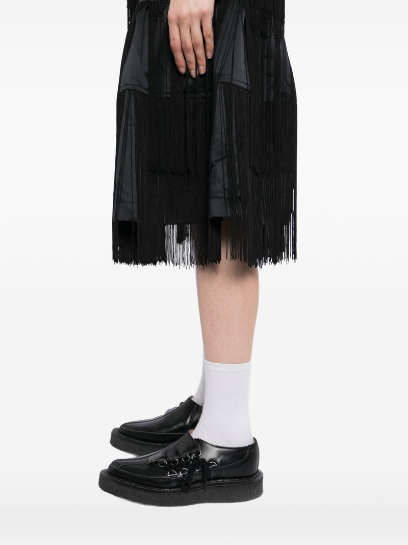 fringe-detailed tiered skirt 5
