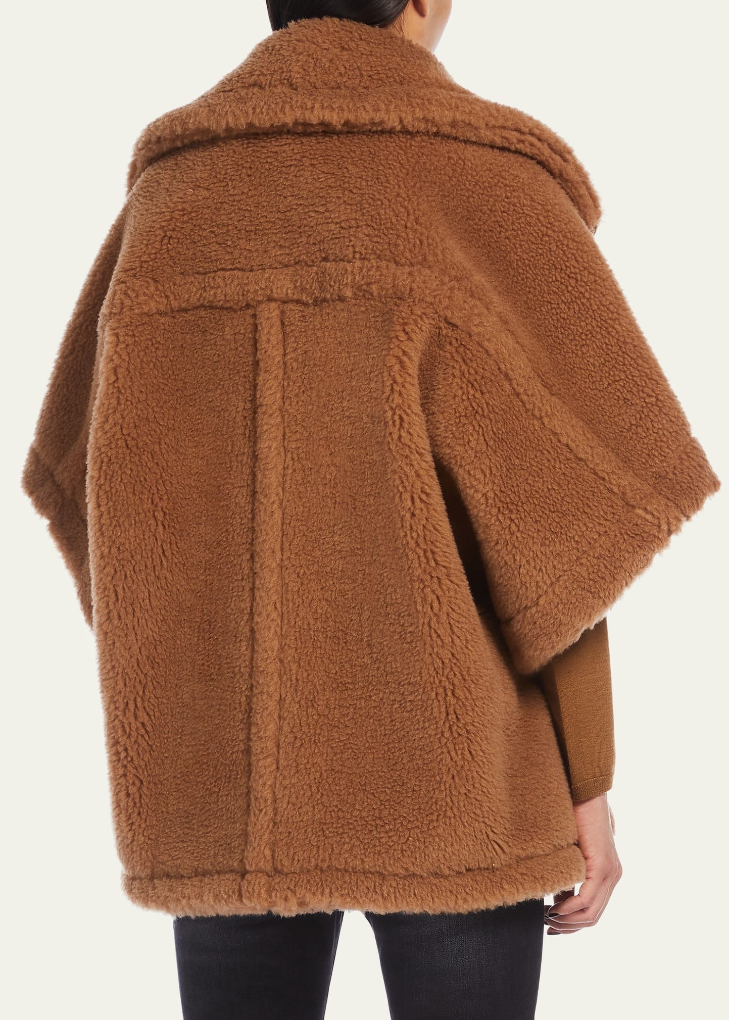 New Manto Wool-Blend Cape - 3