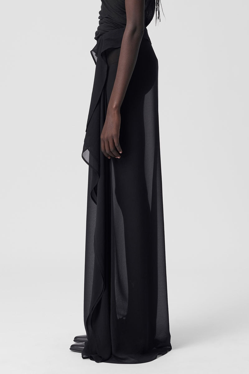 Ann Demeulemeester Medi Long Asymmetric Skirt outlook