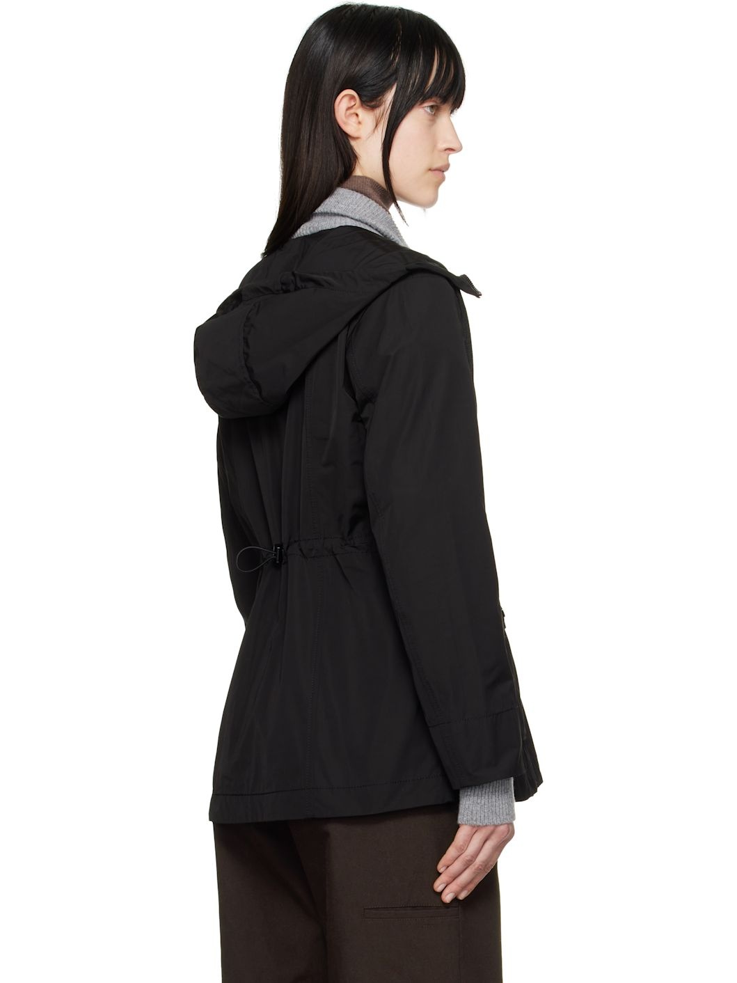 Black Leandro Hooded Jacket - 3