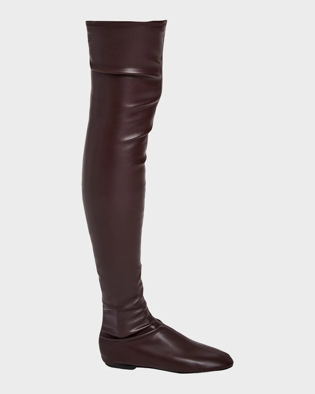 Tee Stretch Faux Leather Over-The-Knee Boots - 1