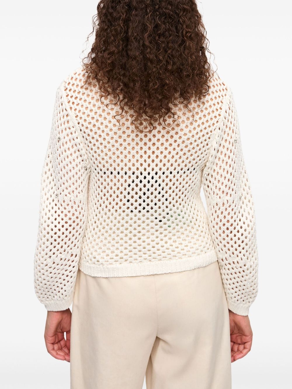 open-knit cardigan - 4