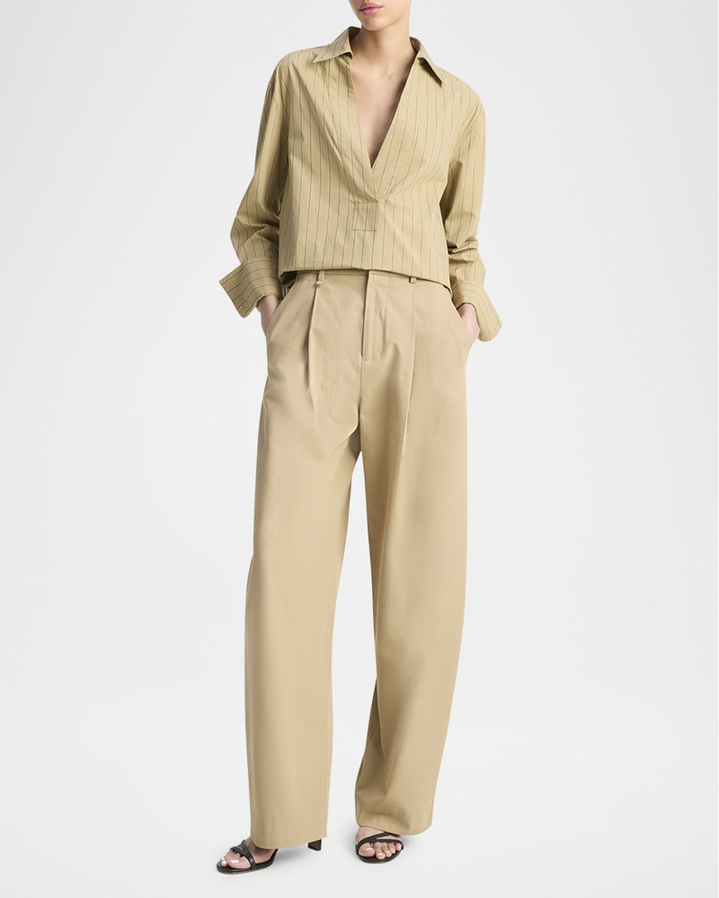 Vince Mid-Rise Pleated Trousers outlook
