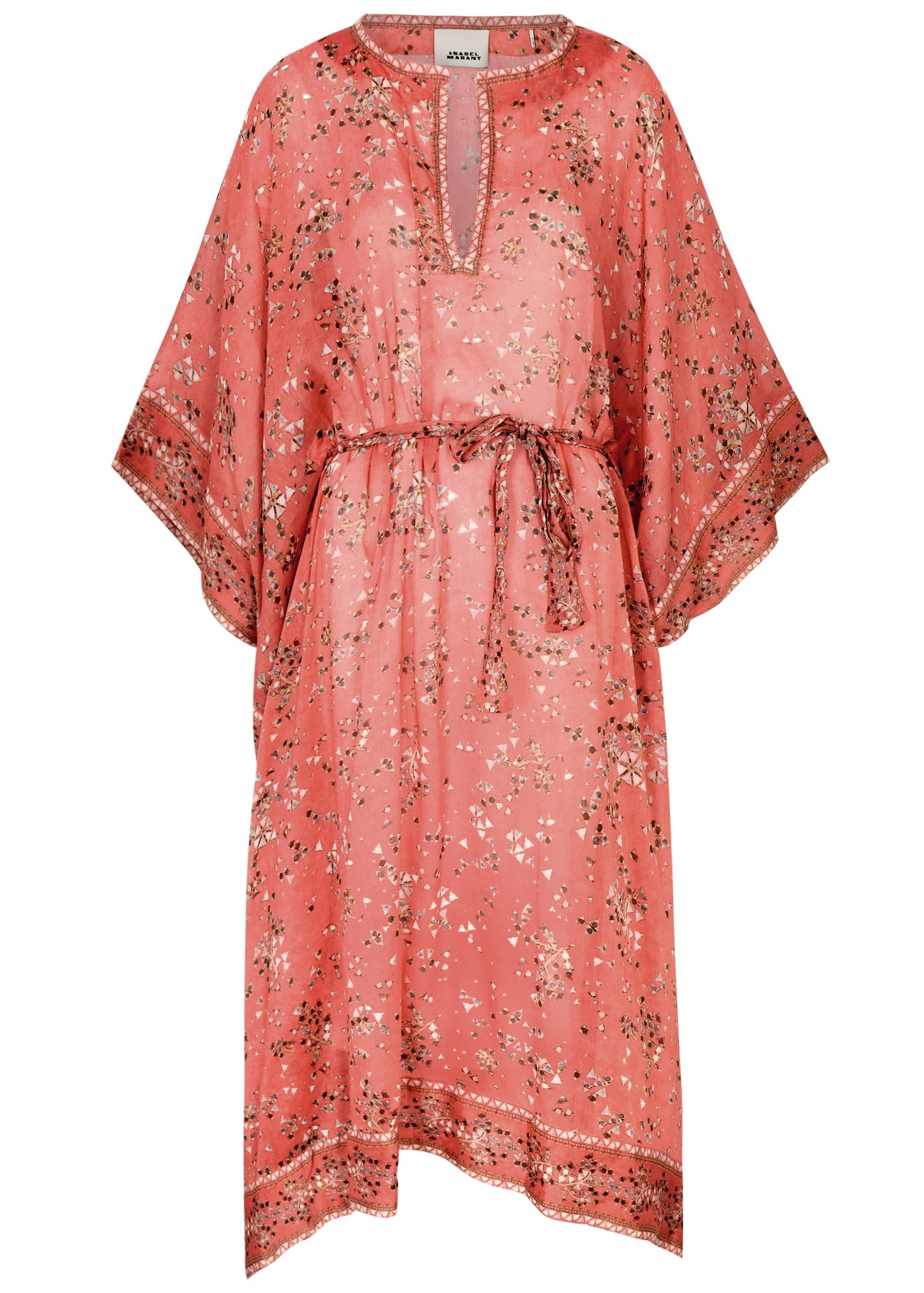 Amira printed cotton-blend kaftan dress - 1